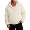 Moletom com capuz esportivo estilo americano para comércio exterior transfronteiriço, forrado com fleece, cardigã casual de corte solto, jaqueta moletom com capuz, estilo combinando para casais