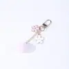 Llavero de Flor Bola Esponjosa Estilo Nuevo Personalizado Japonés Aleación Gota de Aceite Llavero de Coche Colgante de Bolso Venta al por Mayor en Stock