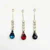 Nuevo Colgante Irregular de Perlas de Mijo Circonita Forma de Gota de Agua Redondo Accesorios de Joyería Largo Colgante de Gota de Agua Borla Joyería