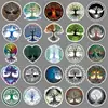 50 Adesivos Desenho Árvore da Vida Totem Retrô Adesivos Infantis Vento Artístico Cartão Goo Decoração de Celular Computador À Prova d'Água