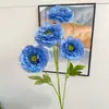 Flores Artificiais Azuis para Casamento Decoração de Flores Artificiais para Salão de Casamento Hortênsia Azul Claro Adereços de Fotografia Flores Artificiais