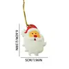 Creativo Muñeco de Nieve Navideño Europeo y Americano Árbol de Navidad de Invierno Fiesta Adornos Navideños Manualidades de Resina Accesorios Colgantes