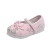 Zapatos bordados para niñas, zapatos de baile de estilo chino, zapatos Hanfu para niños, zapatos de estilo étnico para niños, zapatos de traje antiguo, zapatos de tela para bebés