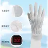 Guantes ceremoniales de hebilla de tres costillas de alta gama, guantes blancos de poliéster para inspección, guantes negros con joyas para recepción de actuaciones de fiesta