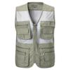 Comércio exterior verão malha colete militar masculino inteligência multi-bolsos fotografia ao ar livre colete de malha pai multi-bolsos