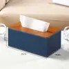 Caja de Pañuelos Lateral de Dos Compartimentos Caja de Almacenamiento al por Mayor Caja de Pañuelos para Hotel de Negocios Restaurante Se Puede Imprimir con Logo Publicitario Caja de Pañuelos de Papel