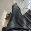 Falda con Estampado de Leopardo Color Café para Mujer Moda Otoño Temprano 2025 Versátil Cintura Elástica Falda Ceñida al Cuerpo con Estampado de Leopardo y Abertura