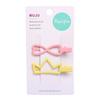 Estilo K de Accesorios para el Cabello de Princesa, Pasadores de Colores Dulces y Juveniles, Pinzas Laterales Lisas para Niños, Pinzas Metálicas de Colores Dulces para el Flequillo