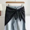 2026 Nuevo Pañuelo Bandana Delgado de Seda Rayado para Mujer Primavera Otoño Verano Estilo Coreano Chal Versátil Pañuelo Decorativo para Cuello Cubre Trasero
