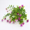 Vasos Mini para Plantas Verdes, Cercas Divisórias, Decorações de Paisagismo, Flores Artificiais, Arranjos de Flores, Samambaias, Folhas de Eucalipto, Grama Plástica