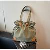 Bolsa Tote Casual Estilo Coreano para Estudantes para Aula Verão 2026 Nova Bolsa de Ombro de Mão Grande Capacidade Bolsa para o Dia a Dia