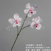 Nueva Orquídea Mariposa Phalaenopsis Vanda de Tallo Alto Flor Artificial Arreglo Floral para Sala de Estar Mesa de Comedor Decoración del Hogar Flor Artificial