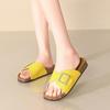 Sandalias Birkenstock de Suela Gruesa para Mujer, Novedad Verano 2024, Sandalias Casuales Retro de Hebilla con Tira, Abiertas, para Ponerse Fácil