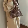 Bolso Tote de Hombro Simple Casual Texturizado de Gran Capacidad para Mujer, Nuevo de Moda Estilo Europeo y Americano 2025