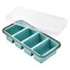 Lonchera de Silicona Compartimentada de Venta Caliente Transfronteriza, Caja para Congelador de Alimentos, Caja de Almacenamiento, Lonchera Fresca con Tapa, Molde para Almacenamiento de Alimentos