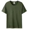 21 peças de camisetas de algodão penteado de 200 gramas, manga curta, unissex, cor sólida, peso pesado, gola redonda, camisetas básicas