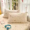 Funda de almohada de algodón puro, pieza individual, paquete doble de algodón puro, funda de almohada estampada para cuatro estaciones, 48 cm x 74 cm, funda interior para núcleo de almohada, pieza individual