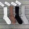 Miumiu calcetines de moda para mujer otoño e invierno calcetines de caña media letras bordadas calcetines de hada punto doble