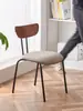 Cadeira de Jantar Estilo Industrial Retrô Encosto de Madeira Maciça Cadeira de Mesa Cadeira para Casa Restaurante Simples Ferro Forjado Banqueta para Maquiagem Celebridade da Internet