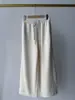 Pantalones deportivos casuales de pierna ancha con cordón de color contrastante ~ Caída natural, costura doble, cintura alta, corte tridimensional