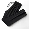 Pantalones Casuales Nuevos para Hombre 2026, Pantalones Largos Finos Transpirables de Pierna Recta para Negocios, Pantalones de Verano Elásticos a Presión con Cordón, Modernos