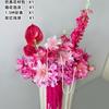 Estilo Ins Estilo Rojo Rosa Decoración Habitación de Boda Decoración Floral de Mesa Flor de Súper Simulación Arreglo Floral de Boda Flor de Seda Suministros para Boda