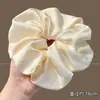 Scrunchie de rede colorido e oversized com alta elasticidade e alto apelo estético, acessório de cabelo multicamadas estilo francês