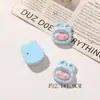 Estilo Japonés Dibujo Animado Curativo Lindo Resina Terciopelo Conejo Funda para Teléfono Accesorio para el Cabello Broche Calzado Bolsa Accesorios Piezas