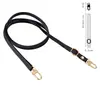 Alça longa de couro PU para crossbody atacado, personalizada de fábrica, com padrão lichia, cordão longo e fivela de metal - Acessório de cordão para capa de celular