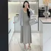 Vestido de Maternidad Jingqi Verano 2026 Nuevo Moda con Capucha Cubre Vientre de Embarazo, Elegante Vestido Largo con Tirantes Adelgazantes