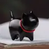 Estilo Minimalista Creativo Sándalo Verde Sándalo Negro Madera Arcoíris Talla de Madera Gato Campana Confiado Ciervo Mascota de Té de Escritorio Adorno