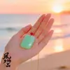 Colar com Pingente de Paz e Segurança em Formato de Pão, Item de Moda Popular para Transmissão ao Vivo, Corrente de Suéter de Jade Simples e Elegante Pingente Atacado