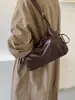 Bolso de hombro multi-bolsillos estilo coreano para el día a día, bolso de piel suave, bolso versátil de moda, bolso de motero, bolso cruzado, bolso de mano
