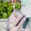 Bolsa mini porta-archivos de colores pastel con 5 cremalleras, alto atractivo estético, bolsa para guardar exámenes de estudiantes, bolsa de papelería portátil para estudiantes de primaria