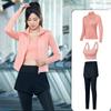 Traje de ropa de yoga nuevo de primavera y verano 2023 para mujer, ropa deportiva para correr y fitness, ropa profesional de secado rápido para correr por la mañana, conjunto de cinco piezas