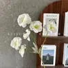 Flor artificial nueva de 6 cabezas de gardenia, estilo pastoral, accesorios florales para fotografía de salón de bodas, decoración del hogar al por mayor