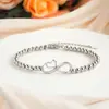 Amazon Transfronterizo Nuevo Pulsera Ilimitada de Amor Día de las Madres Pulsera de Cuentas Moda Sencilla Joyería Personalizada Regalo