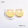 Pendientes Populares Europeos y Americanos de Acero Inoxidable para Mujer, Lujo Accesible Pendientes Elegantes Retro Transfronterizos U Joyería de Acero de Titanio de Gama Alta