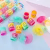 Círculo Arcoíris Creativo Transfronterizo Mini Sonriente de Dedo Círculo Apilable Círculo de Primavera Infantil Regalo Pequeño de Arcade Jardín de Infancia