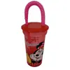 Taza de paja de una sola capa de PS directa de fábrica con tapa, tetera de plástico para niños, taza para bebidas de frutas, se puede imprimir LOGOTIPO