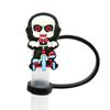 Nueva Tapa de Pajita de Dibujos Animados para Halloween a Prueba de Polvo DIY Creativa Dibujos Animados Hebilla Decorativa para Pajita Tapón de Pajita de Silicona