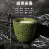 Venta al por mayor vela de aromaterapia decoración de interiores caja de regalo a mano taza de vela de aromaterapia de cemento aromaterapia para el hogar sin humo