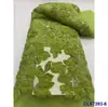Vestido Europeo y Americano Plisado Flor 3D Lentejuelas Encaje de Malla Tela Encaje de Lentejuelas Nupcial