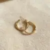 Pendientes Irregulares en Forma de C Sencillos Estilo Coreano, Diseño Moderno y Versátil, Pendientes de Alta Gama para Mujer con Agujas de Plata S925