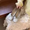 Zapatos Mary Jane Planos de Lazo con Puntos para Mujer 2026 Primavera Nuevos Zapatos de Ballet Planos sin Cordones de Suela Suave