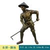 Fábrica em estoque fibra de vidro reforçada com plástico imitação figura de cobre escultura bela paisagem cultivando tema cultural escultura decoração ornamentos