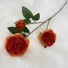 Flor de Seda de Peonía Simulada de 3 Cabezas Estilo Europeo Boda Decoración del Hogar Flor Falsa Arreglo para Arco de Boda Flor de Peonía Simulada