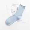 Calcetines de Algodón para Mujer Fonzi, Calcetines de Media Caña para Primavera y Otoño, Calcetines Gruesos de Color Sólido Cálidos para Otoño e Invierno, Calcetines Versátiles de Algodón Puro Absorbentes del Sudor