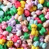 Dibujos Animados Lindos Mini Animales Resina DIY Accesorios para Joyería Creativos Pequeños Adornos de Escritorio Llavero Venta Mixta