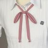 Corbata de moño de color sólido/falda a cuadros jk camisa corbata de lazo cuerda cuello lazo ángulo plano raíz de pluma corbata de moño punto de onda mango largo grande mariposa accesorios